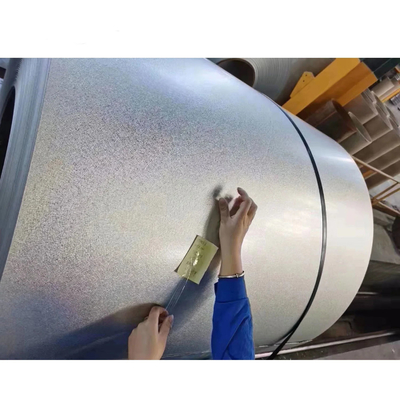Hot Dipped TS350GD Galvanized Steel Coil 1000mm Alu Zinc Coated Roofing Ppgi